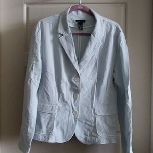 Ny&Co Light blue and White Pinstriped Blazer
